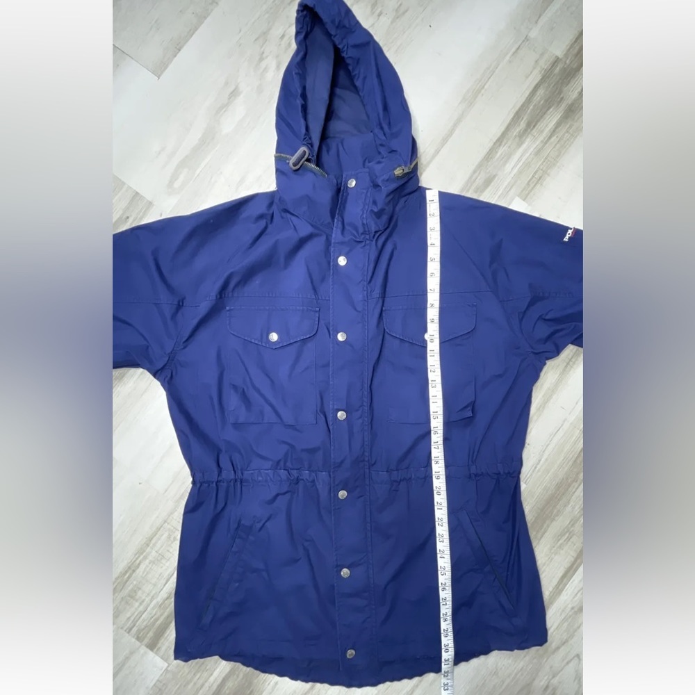 Ralph Lauren Polo Sport  Full Zip, Button Flap Cover. Hooded Jacket. Size: M - Picture 5 of 7